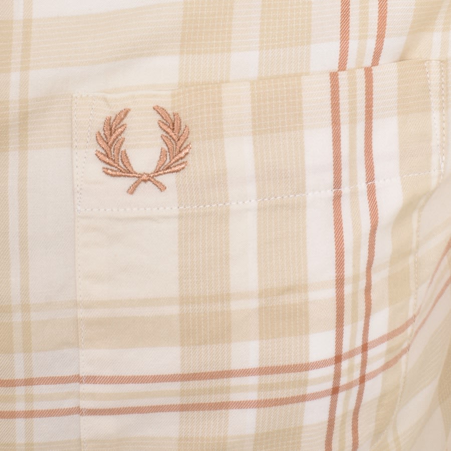 2025年新作アイテムが続々登場 Perry Fred Long Mainline | Cream Shirt Tartan Sleeved トップス